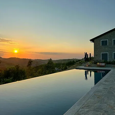 別荘 New With Infinity Pool Near Acqui Terme Castel Rocchero